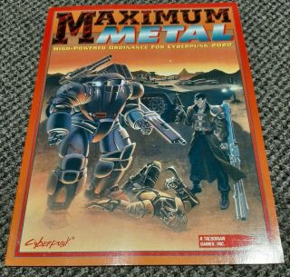 Maximum Metal - Cyberpunk 2020 - Rpg R.  Talsorian Games Cp 3191 - First Print