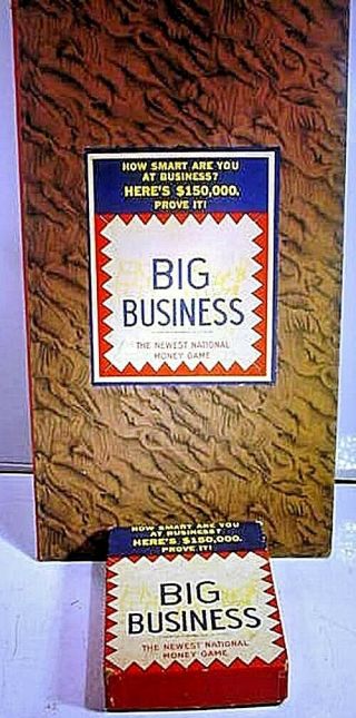 1936 Vintage Big Business Board Game - Transogram Usa