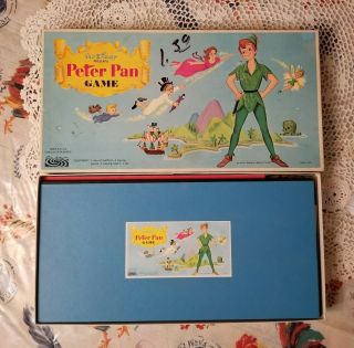 Vintage Walt Disney Peter Pan Game 1969,  Complete Includes Instructions