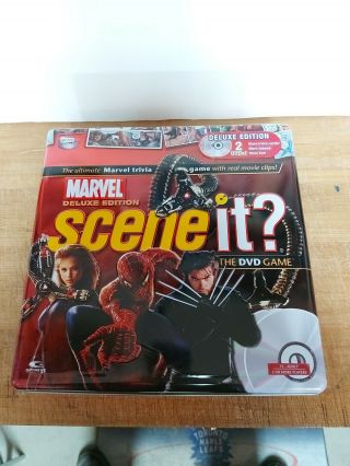 Marvel Deluxe Edition Scene It Dvd Board Game Complete