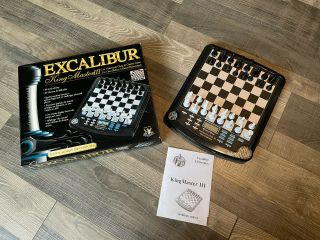 Read Excalibur King Master Iii Electronic Computer Chess No Checkers Chess Only