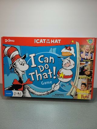 Dr Seuss: The Cat In The Hat " I Can Do That " Game By Wonder Forge Complete Euc