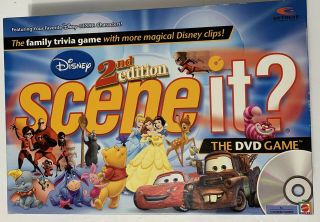 Disney Scene It 2nd Edition Dvd Family Board Game Complete Mattel Pixar 2007