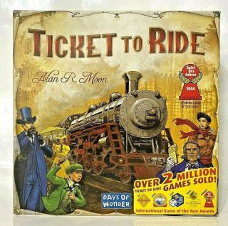 Days Of Wonder Ticket To Ride Train Adventure Board Game By Alan Moon - Complete