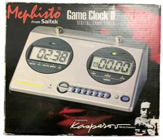 Memphisto Saitek Chess Game Clock Ii Digital Game Timer