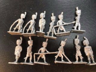 25mm Unpainted Minifig Napoleonic Guard Horse Artillery,  12 Gunners, .