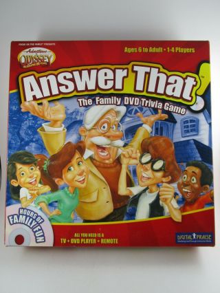 Adventures In Odyssey Answer That The Family Dvd Trivia Game Complete