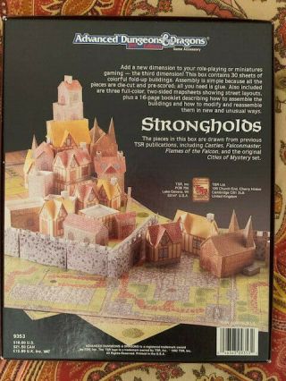 Dungeons And Dragons Strongholds Complete Un - punched 1992 3