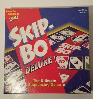 Skip - Bo Deluxe Board Game - Mattel 2001 - 100 Complete Pre - Owned Cond