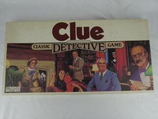 Clue Vintage 1986 Retro Classic Detective Game Parker Brothers - Complete