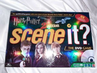 Harry Potter Scene It? 2nd Edition Dvd Board Game 2007 Mattel 100 Complete
