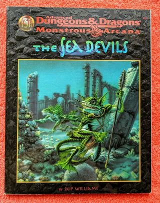 The Sea Devils By Skip Williams / Monstrous Arcana Ad&d 2e 1997 / Vg