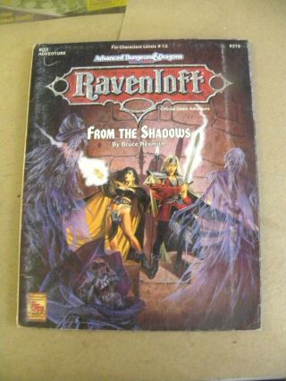 Tsr 1992 Ad&d Ravenloft From The Shadows Game Adventure Ka Dungeons & Dragons