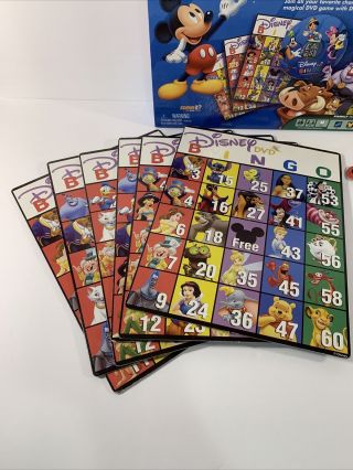 Disney DVD BINGO Mattel Screen Life Family Board Game (Complete) 2