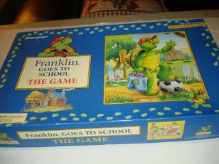 Vtg.  " Franklin Goes To School The Game " By Pressman - 1986 Ed - 100 Complete/clean