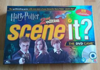 Harry Potter Scene It? 2nd Edition Dvd Family Board Game Opened But