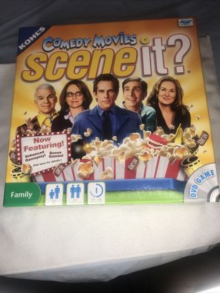 Scene It? Comedy Movies Deluxe Family Trivia Dvd Board Game -