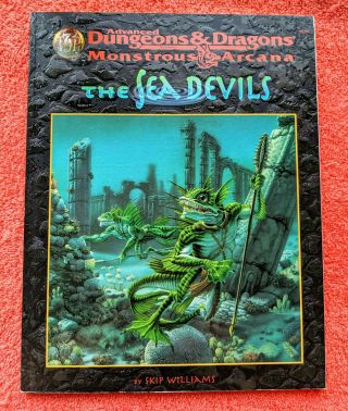 The Sea Devils By Skip Williams / Monstrous Arcana Ad&d 2e 1997 / Xf