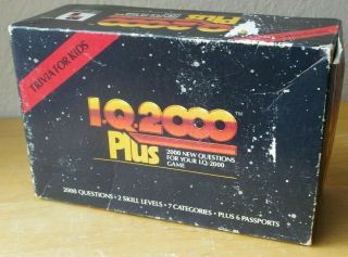 I.  Q.  2000 Plus By Playtoy Industries,  2000 Questions For Your I.  Q.  2000 Game