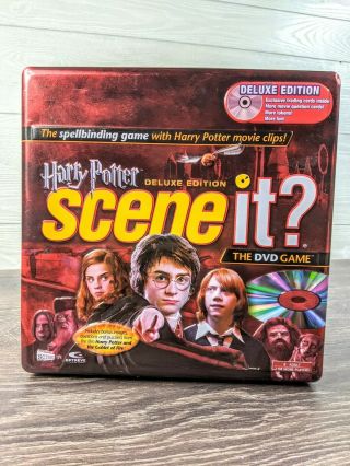 Scene It Harry Potter Deluxe Edition The Dvd Game Collectors Tin Complete 2005