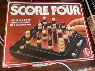 Vintage 1978 Score Four Game Lakeside Leisure Dynamics 8325 4 In A Row Strategy