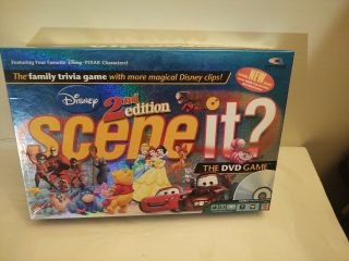 Disney Scene It 2nd Edition Dvd Board Game 2007 Mattel 100 Complete