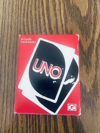 Vintage 1979 Uno Card Game Complete Deck W/ Instructions And Box