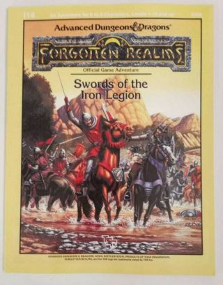 Ad&d 1e I14 Swords Of The Iron Legion -,  Perfect Bound,  Licensed Reprint