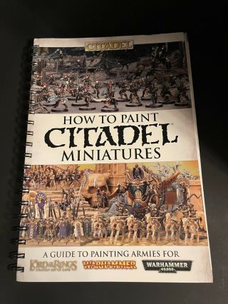How To Paint Citadel Miniatures 2014 Edition,  Spiral Bound Book