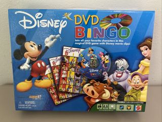 Disney Dvd Bingo Mattel Family Fun Complete Magical Game With Movie Clips [13]