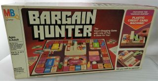Bargain Hunter The Smart - Shopping Board Game 1981 By Milton Bradley