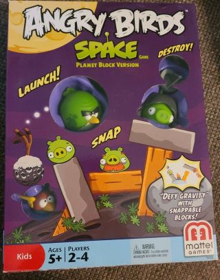 Angry Birds Space Game Planet Block Complete,  No Instructions