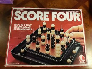 Vintage 1978 Score Four Game Lakeside Leisure Dynamics 8325 Complete