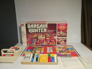 Vintage 1981 Milton Bradley Bargain Hunter Board Game 100 Complete