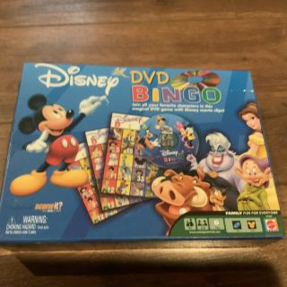 Disney Dvd Bingo Mattel Family Fun Complete Magical Game With Movie Clips