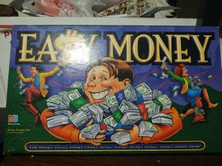 Easy Money Vintage Board Game 1996 Milton Bradley 2 To 4 Players Ages 9 And Up