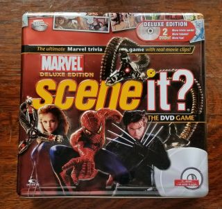 Marvel Deluxe Edition Scene It? Dvd Game - Tin Box - 2006 - Complete