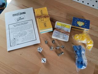 2001 The Simpsons Monopoly Game Replacement Parts Set Full Set