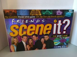 Friends Scene It Tv Show Trivia Dvd Board Game 2005 Mattel 100 Complete