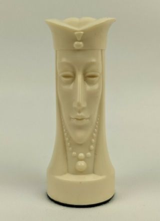 Peter Ganine Sculpted Gothic Chess White Queen Replacement Piece 1957