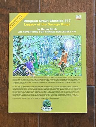 Dungeon Crawl Classics 17 - Legacy Of The Savage Kings - D20 - Goodman Games 1