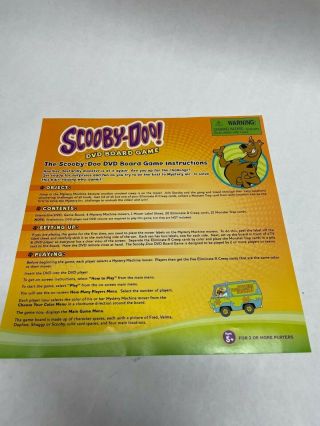 Scooby - Doo DVD Board Game in and complete 3
