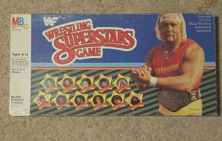 WWF WRESTLING SUPERSTARS BOARD GAME Hulk Hogan 1985 Milton Bradley 2