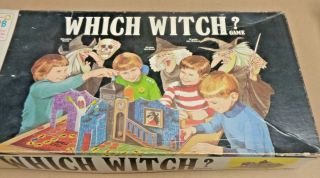 Box Only For Vintage " Which Witch " 1970 Haunted House Game,  Milton Bradley