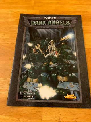 Games Workshop Warhammer 40k Codex: Dark Angels 1999 Sc Vg,  Oop