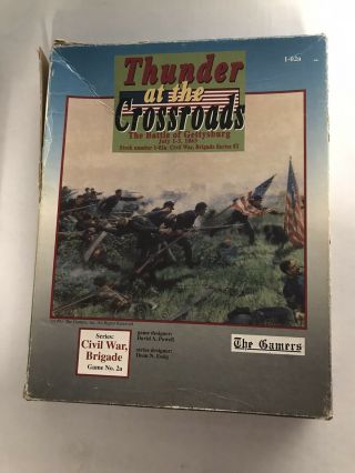 The Gamers Thunder At The Crossroads Battle Of Gettysburg Strategy War Game Rare