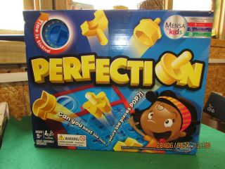 Hasbro Gaming Perfection Game Mensa For Kids 100 Complete