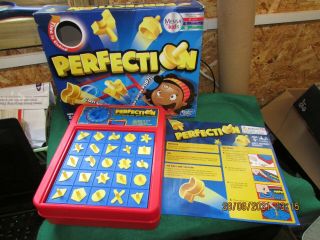 HASBRO GAMING PERFECTION GAME MENSA FOR KIDS 100 COMPLETE 2