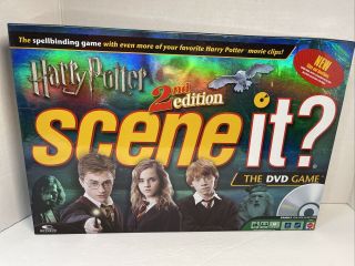 Harry Potter Scene It? 2nd Edition Dvd Board Game 2007 Complete Set