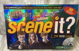 Harry Potter Scene It? 2nd Edition Dvd Board Game.  Complete Set Ex